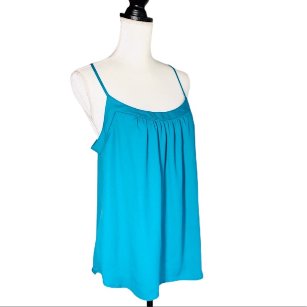 LOFT Spaguetti Straps Camisole Top in Teal Top M